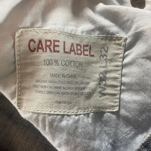 Express Jeans Mens 32x32 Blue Denim Pants Boot Cut Medium Wash Adult Cotton Logo - Picture 9 of 10